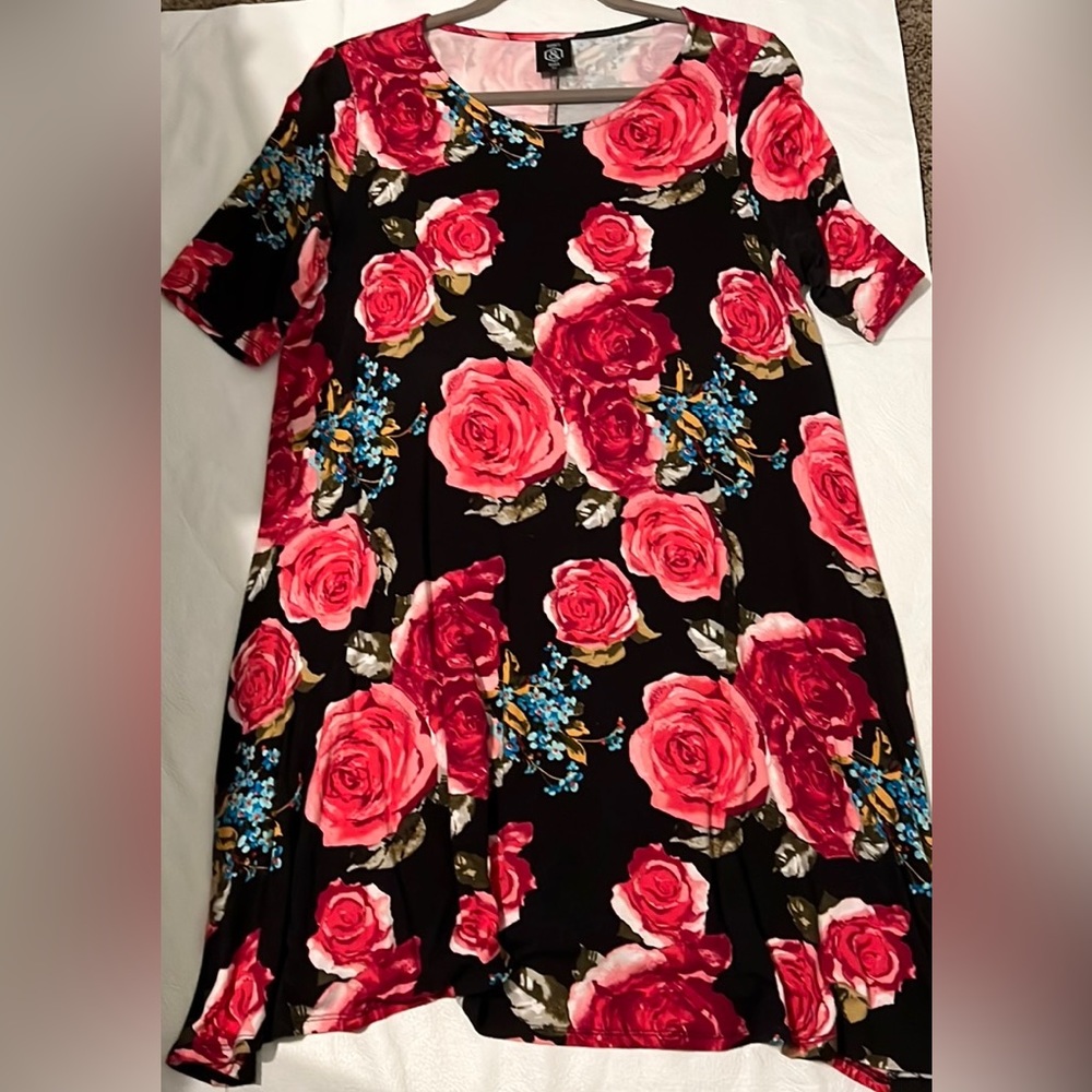 Agnes & Dora floral tunic dress XL